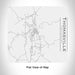 Rendered View of Thomasville Alabama Map Engraving on 17oz Stainless Steel Insulated Tumbler in White