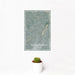 12x18 Thornton Colorado Map Print Portrait Orientation in Afternoon Style With Small Cactus Plant in White Planter