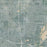 Thornton Colorado Map Print in Afternoon Style Zoomed In Close Up Showing Details