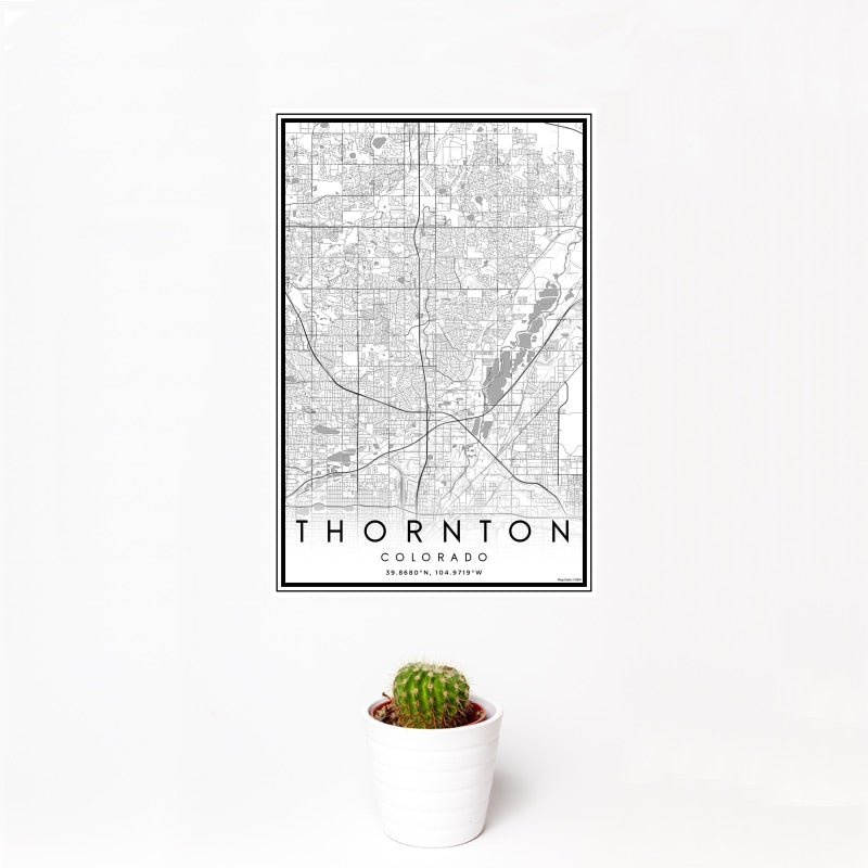 Thornton - Colorado Map Print in Classic — JACE Maps