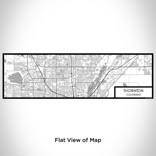 Flat View of Map Custom Thornton Colorado Map Enamel Mug in Classic