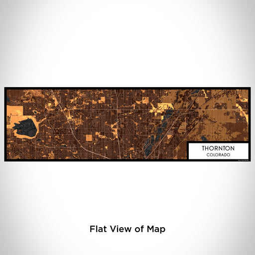Flat View of Map Custom Thornton Colorado Map Enamel Mug in Ember
