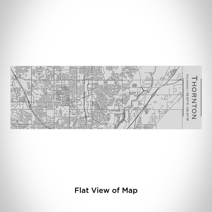 Rendered View of Thornton Colorado Map Engraving on 10oz Stainless Steel Insulated Cup with Sipping Lid