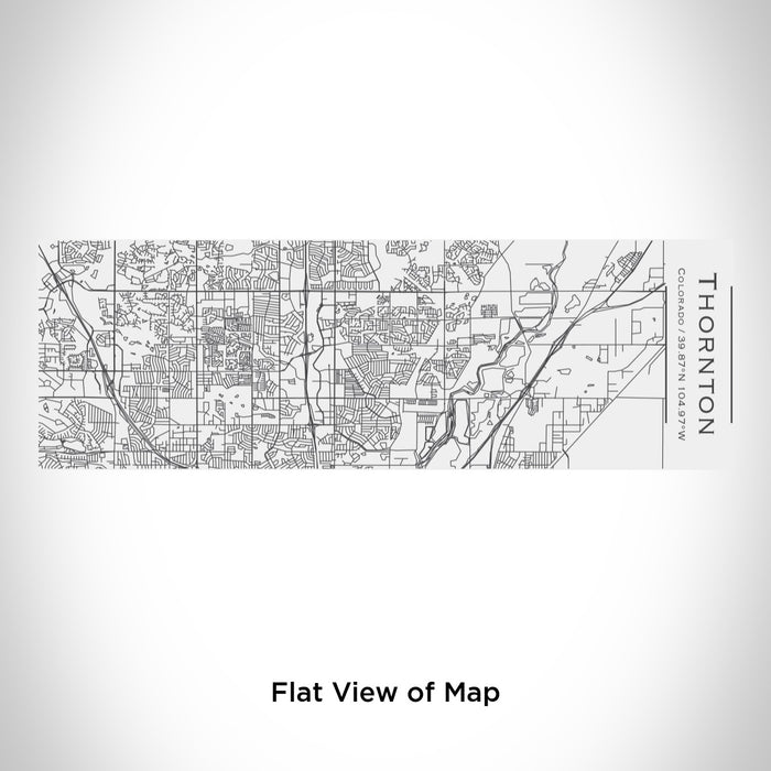 Rendered View of Thornton Colorado Map Engraving on 10oz Stainless Steel Insulated Cup with Sliding Lid in White