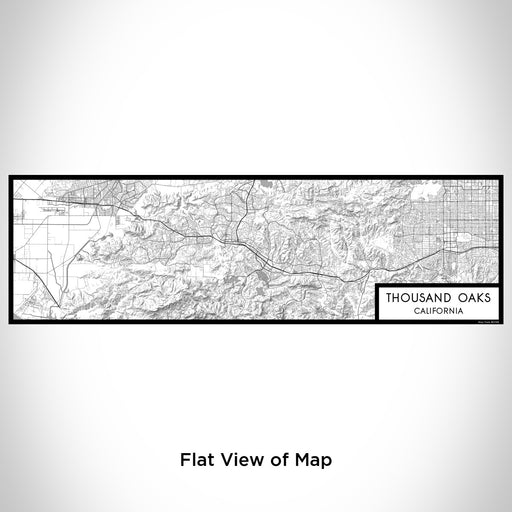 Flat View of Map Custom Thousand Oaks California Map Enamel Mug in Classic