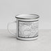 Left View Custom Thousand Oaks California Map Enamel Mug in Classic