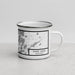 Right View Custom Three Lakes Wisconsin Map Enamel Mug in Classic