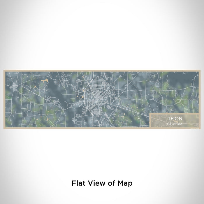 Flat View of Map Custom Tifton Georgia Map Enamel Mug in Afternoon