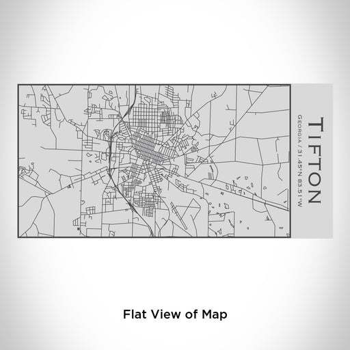 Rendered View of Tifton Georgia Map Engraving on 17oz Stainless Steel Insulated Cola Bottle