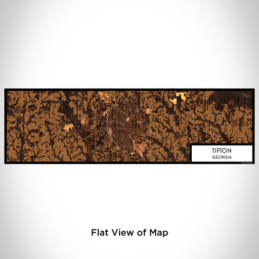 Flat View of Map Custom Tifton Georgia Map Enamel Mug in Ember