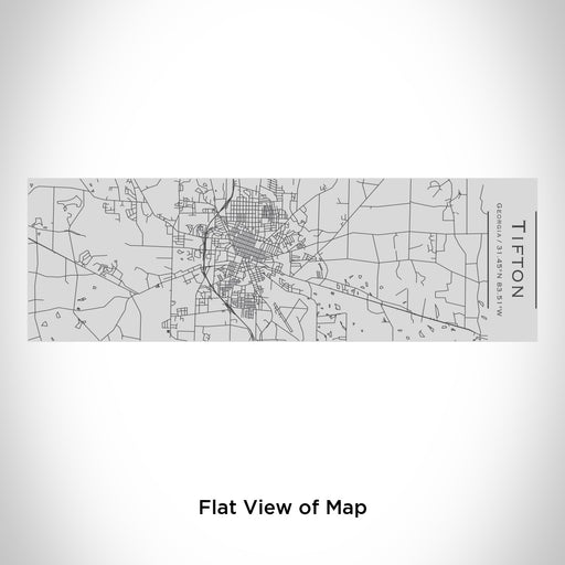 Rendered View of Tifton Georgia Map Engraving on 10oz Stainless Steel Insulated Cup with Sipping Lid