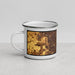 Left View Custom Tigard Oregon Map Enamel Mug in Ember
