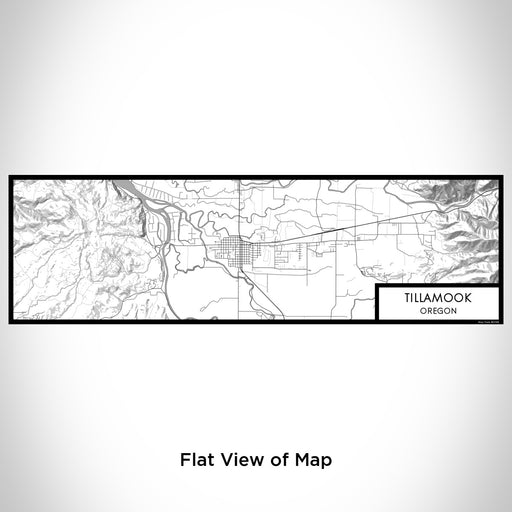 Flat View of Map Custom Tillamook Oregon Map Enamel Mug in Classic