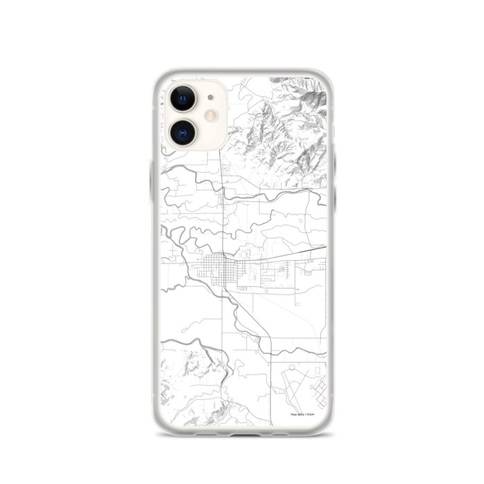 Custom iPhone 11 Tillamook Oregon Map Phone Case in Classic