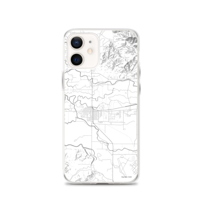 Custom iPhone 12 Tillamook Oregon Map Phone Case in Classic