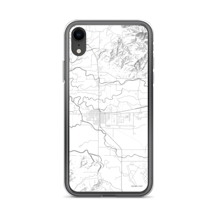 Custom iPhone XR Tillamook Oregon Map Phone Case in Classic