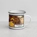 Right View Custom Tillamook Oregon Map Enamel Mug in Ember
