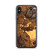 Custom iPhone X/XS Tillamook Oregon Map Phone Case in Ember