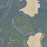 Timms Hill Wisconsin Map Print in Afternoon Style Zoomed In Close Up Showing Details