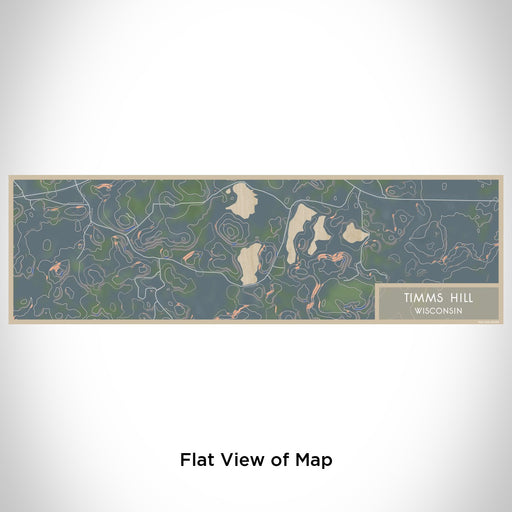 Flat View of Map Custom Timms Hill Wisconsin Map Enamel Mug in Afternoon
