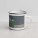 Right View Custom Timms Hill Wisconsin Map Enamel Mug in Afternoon