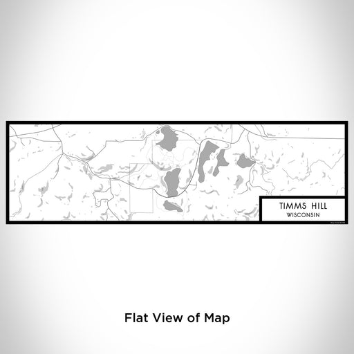 Flat View of Map Custom Timms Hill Wisconsin Map Enamel Mug in Classic