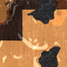 Timms Hill Wisconsin Map Print in Ember Style Zoomed In Close Up Showing Details