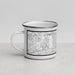 Left View Custom Tinley Park Illinois Map Enamel Mug in Classic