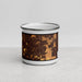Front View Custom Tinley Park Illinois Map Enamel Mug in Ember