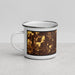 Left View Custom Tinley Park Illinois Map Enamel Mug in Ember