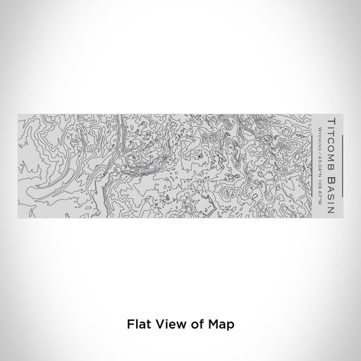 Rendered View of Titcomb Basin Wyoming Map Engraving on 10oz Stainless Steel Insulated Cup with Sipping Lid