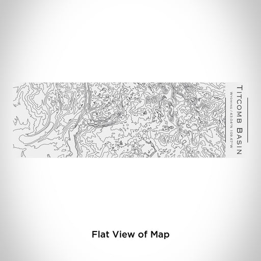 Rendered View of Titcomb Basin Wyoming Map Engraving on 10oz Stainless Steel Insulated Cup with Sliding Lid in White