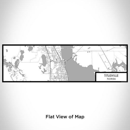 Flat View of Map Custom Titusville Florida Map Enamel Mug in Classic