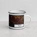 Right View Custom Tokyo Japan Map Enamel Mug in Ember