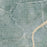 Toledo Ohio Map Print in Afternoon Style Zoomed In Close Up Showing Details