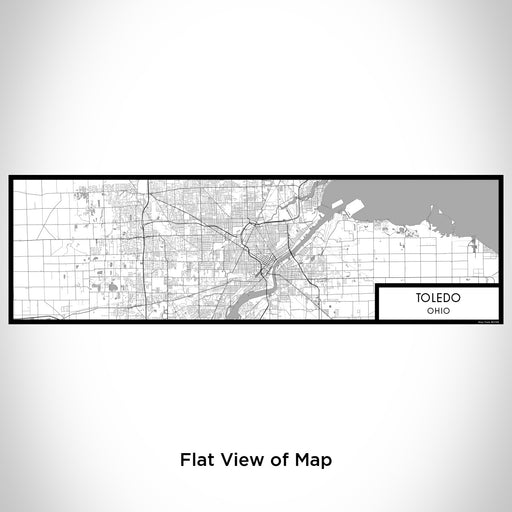 Flat View of Map Custom Toledo Ohio Map Enamel Mug in Classic