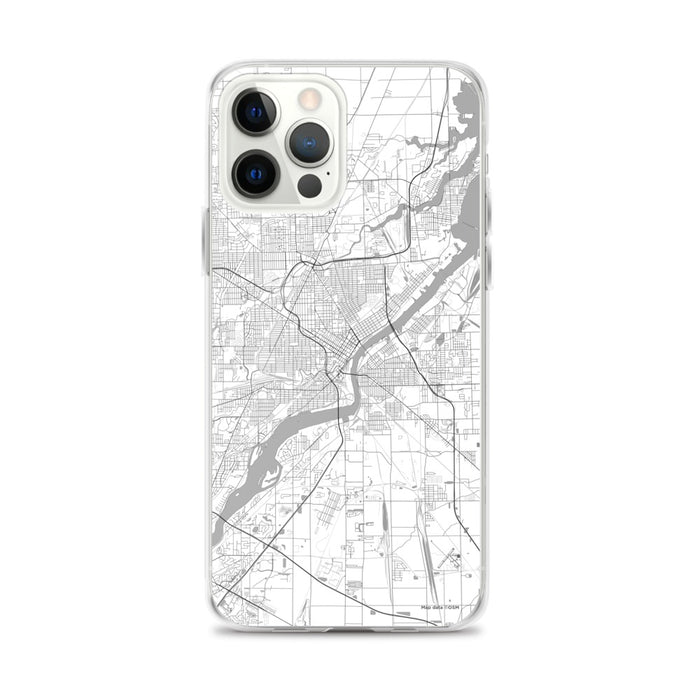 Custom Toledo Ohio Map iPhone 12 Pro Max Phone Case in Classic