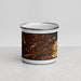 Front View Custom Toledo Ohio Map Enamel Mug in Ember