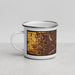 Left View Custom Toledo Ohio Map Enamel Mug in Ember