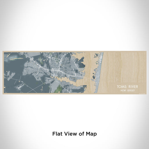 Flat View of Map Custom Toms River New Jersey Map Enamel Mug in Afternoon