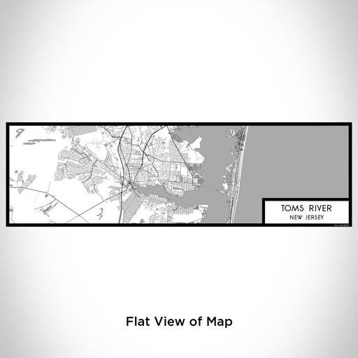 Flat View of Map Custom Toms River New Jersey Map Enamel Mug in Classic