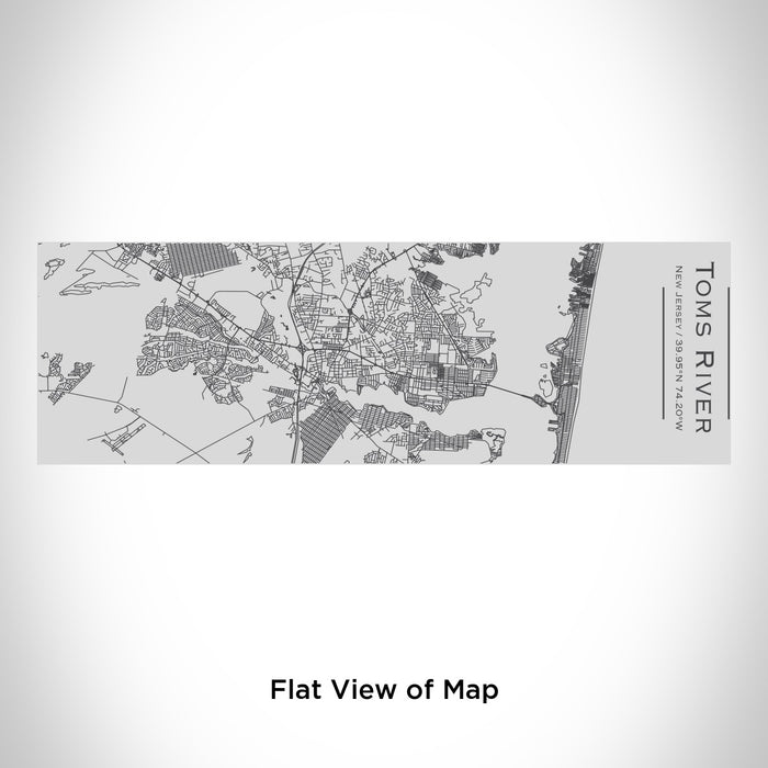 Rendered View of Toms River New Jersey Map Engraving on 10oz Stainless Steel Insulated Cup with Sipping Lid