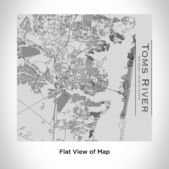 Rendered View of Toms River New Jersey Map Engraving on 17oz Stainless Steel Insulated Tumbler