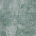 Topeka Kansas Map Print in Afternoon Style Zoomed In Close Up Showing Details