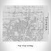 Rendered View of Topeka Kansas Map Engraving on 20oz Stainless Steel Insulated Bottle with Bamboo Top