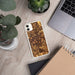 Custom Topeka Kansas Map Phone Case in Ember