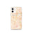 Custom Topeka Kansas Map iPhone 12 mini Phone Case in Watercolor