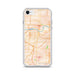 Custom Topeka Kansas Map iPhone SE Phone Case in Watercolor