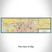 Flat View of Map Custom Topeka Kansas Map Enamel Mug in Woodblock