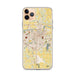 Custom Topeka Kansas Map Phone Case in Woodblock